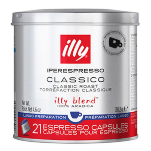 일리 illy classico lungo 룽고 캡슐커피 x-7 머신용 21캡슐, 130.2g, 35개