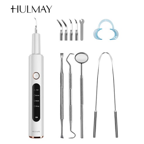 [국내배송]HULMAY 가정용 셀프 치아관리 초음파진동 방수 치아세정용품 4가지모드 M3U/M5, 국내배송[M5화이트]