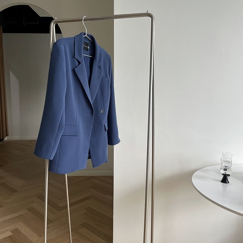 자천 2022 가을옷 한국어 버전 루즈핏 긴팔 양복 코트 여성 패션 디자인 감각 양복 상의