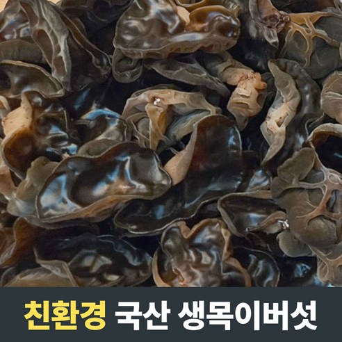 [풍미가득] 직접 수확한 친환경 유기농 생목이버섯 500g 1kg 3kg 국산목이버섯 친환경버섯 국내산목이버섯 식재료 백목이버섯 목이 모기버섯 건목이버섯1kg 버섯목이 모기버섯국산, 1개