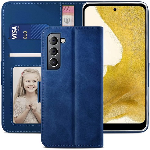 삼성 갤럭시 S22 플러스 울트라 5G 지갑형 카드수납 다이어리 휴대폰리 케이스 S22 plus ultra Leather wallet case 적용+지문인식 보호필름 증정 풀세트