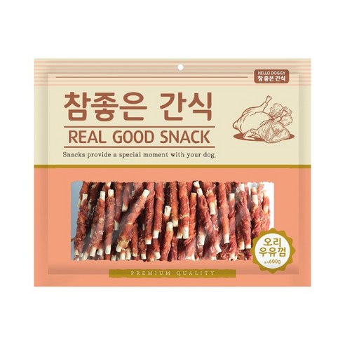 참좋은간식 강아지 건조간식, 오리우유껌, 400g, 1개
