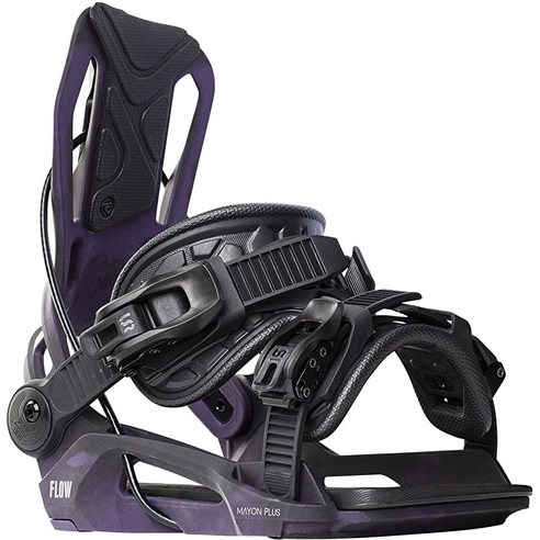   Flow Mayon-Plus Fusion Women's Rear-Entry Snowboard Bindings Black Plum Large