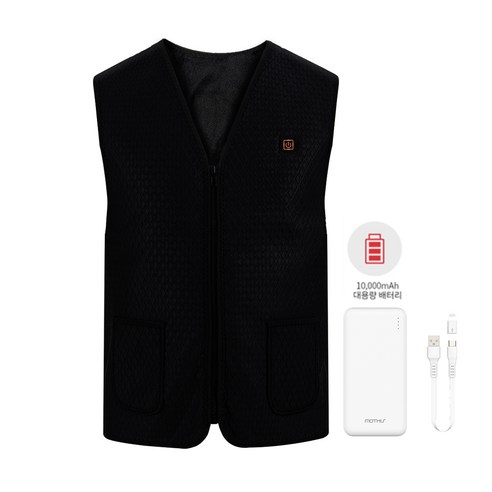 카멜 스마트 USB 발열 방한 조끼+모디스 대용량 보조배터리