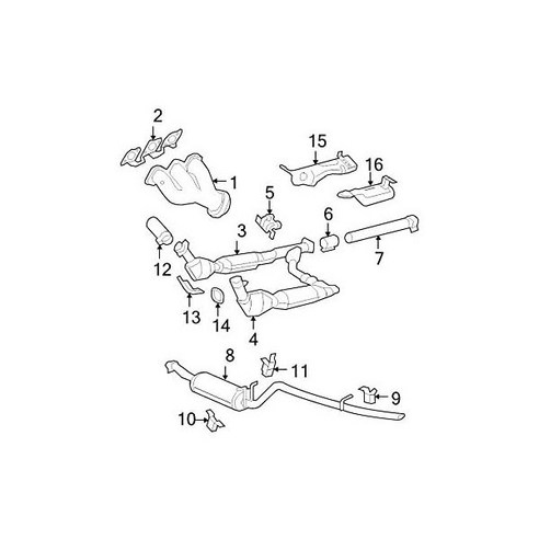 Ford 포드 6L3Z5G221AA 배기열차단기