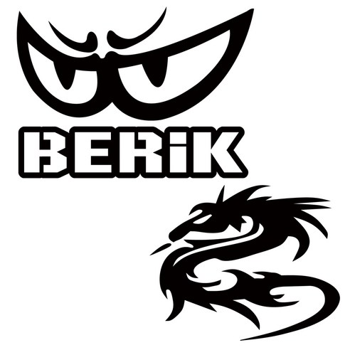 BERIK ARLEN 데칼 튜닝 스티커, 선택-1, 소, 블랙, 1개 오토바이튜닝 Best Top5