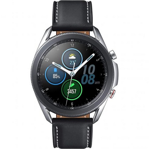통화기능 스마트워치 기능 혈당 SAMSUNG Galaxy Watch 3 41mm GPS Bluetooth 첨단 건강 모니터링 피트니스 트래킹 배터리 지속 시간이 긴 스마트 워치, 45 mm_LTE | Silver