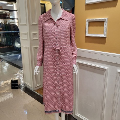 BCBG 비씨비지 가을23 팜파스 프린트 원피스 B3C7O617