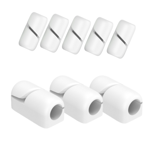 코지박스 케이블 선정리 클립 홀더 후크 실리콘, 10개, 화이트