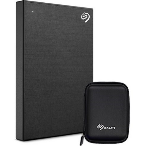 씨게이트 ONE TOUCH HDD 외장하드 +데이터복구+암호화기능+전용파우치+, Black, 1TB