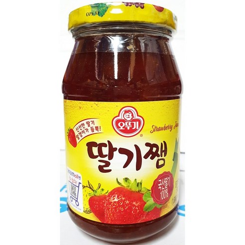 [무료배송]딸기잼(병 오뚜기 500g)/식당용/다량/수제잼/누텔라/라즈베리잼/복음자리선물세트, 500g, 1개