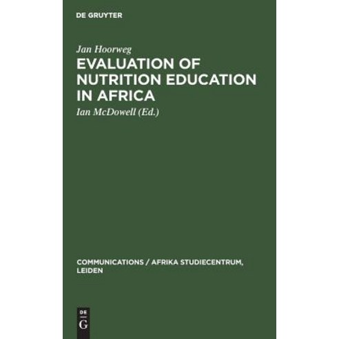 (영문도서) Evaluation of Nutrition Education in Africa Hardcover, Walter de Gruyter, English, 9789027976178