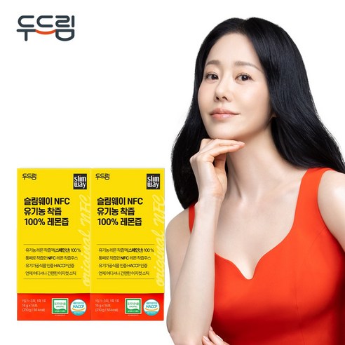 [슬림웨이] NFC 유기농 착즙 100% 레몬즙, 2박스, 210g