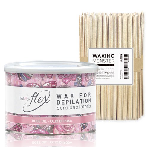 ITALWAX 소프트 플랙스틴 로즈오일 & 우드 스파츌라