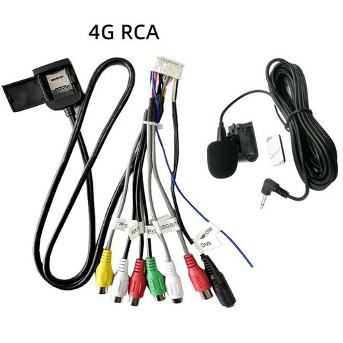안드로이드 헤드 유닛 자동차 라디오 멀티미디어 비디오 플레이어 DVD 스테레오 네비게이션 GPS RCA 케이, 07 4G RCA ..., 1개 - HUD/계기판... 