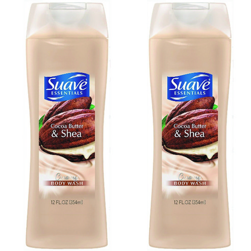 수아브 에센셜 크리미 바디 워시 코코아 버터 & 시어, 354ml, 2개