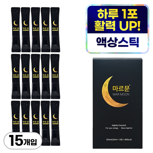 아자차 마르문 남성 아르기닌 마카 아연 야관문 고함량 액상스틱, 300ml, 1개
