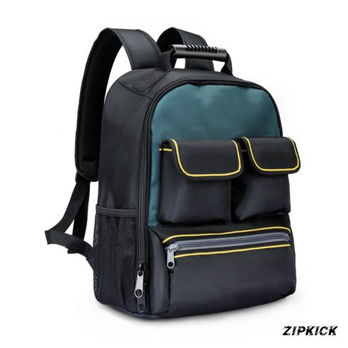 Zipkick 대용량 공구가방 백팩 다용도 휴대용 공구 연장 가방 배낭, A형 가방, 1개