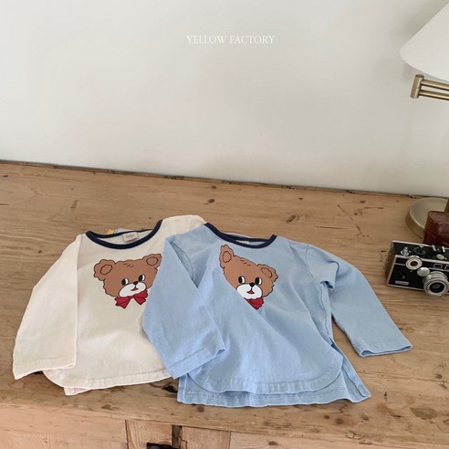 XS-XL 베이글티셔츠 가을 유아 아동 키즈 토들러 여아 남아 커플 데일리 코디 긴팔티