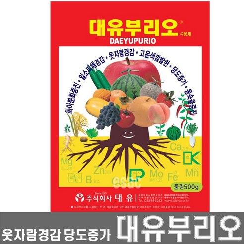 부리오(500g) 웃자람경감 당도증가 화아분아 착색, 1개