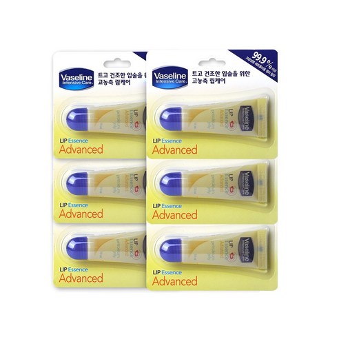 바세린 인텐시브 케어 립에센스 어드밴스드 10ml x 6개 고농축 립밤