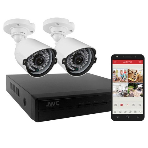 현우CCTV FULL HD 240만화소 CCTV 카메라 2대 녹화기 세트, FULL HD CCTV 카메라 2대 녹화기 세트