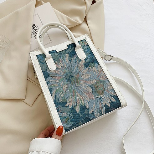 KORELAN 캔버스 가방 여성백 2022 트렌드 가을 겨울 심플한 실용 유화 크로스백 캐주얼 숄더 겨드랑이 가방 품질이 좋다.