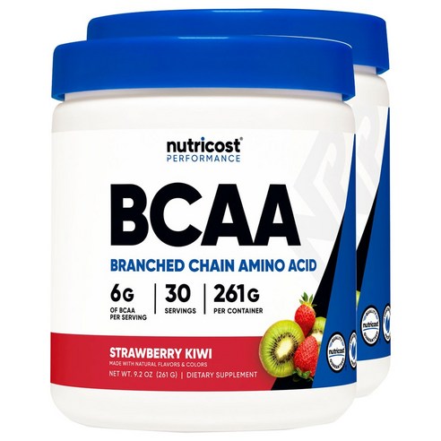 뉴트리코스트 BCAA 스트로베리 키위 맛, 261g, 2개
