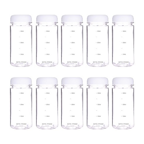 마이보틀 트라이탄 눈금 내열물병 10p 350ml 500ml, 화이트(10개입)