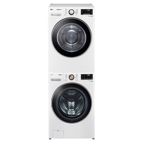 LG전자 트롬 드럼세탁기 F21WDLP +건조기 RH19WTWN 21kg+19kg 방문설치, F21WDLP-9WW, 화이트(유광)