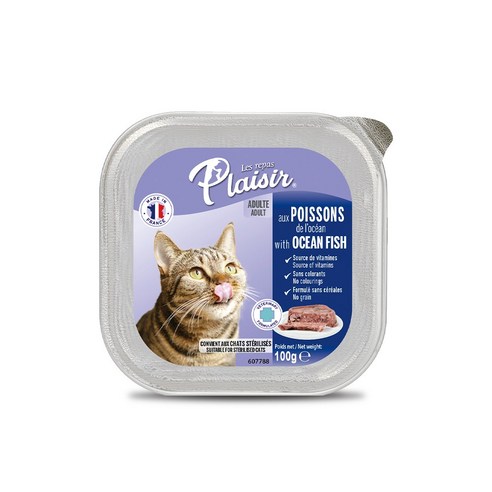 [파테타입] 플레이저 고양이 습식사료 4종 100g, 오션피쉬 100g, 1개