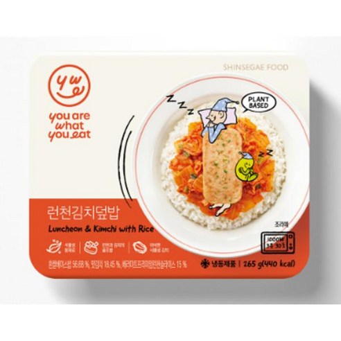 [맛있고 간편한] 신세계푸드 YWE 유아왓유잇 런천김치덮밥 265g 2개 1셋트 [혼밥추천 즉석식품 탕비실 즉석조리], 11세트