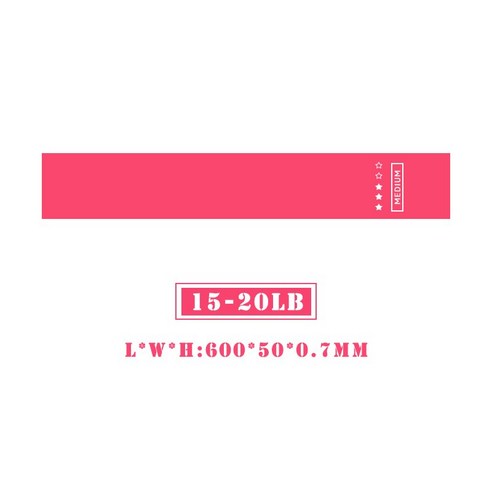 [XIG] 요가 저항 고무 밴드 5 레벨 운동 탄성 밴드 확장기 필라테스 스포츠 훈련 교차점 체육관 장비, 하나, 로즈 레드