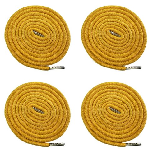 (4개세트) 140cm 원형 후드끈 바지끈 후드티 끈 츄리닝 허리끈 철팁 스트링 35색상, 진머스타드(4개), 1개