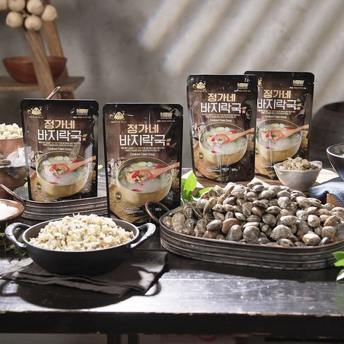 신선한 바지락의 풍부한 맛과 건강상의 이점을 담은 고창 정가네 바지락국 즉석국 밀키트