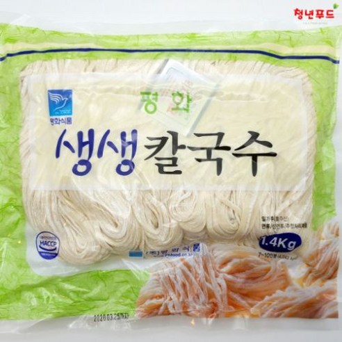평화에프앤비 [청년푸드] 평화식품 생생칼국수 1.4kg(7~10인분)