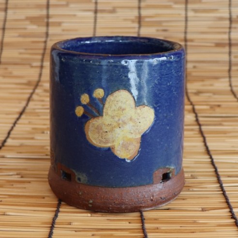 봄의 향기를 담은 주방, 봄봄 목화 수저통 블루로 완성하세요