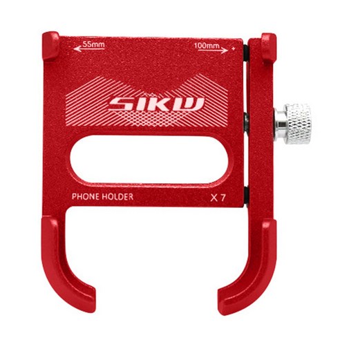 Retemporel SIKW X7 알루미늄 합금 자전거 휴대 전화 홀더 전기 및 오토바이 용 360 ° 회전식 홀더-레드, 빨간색