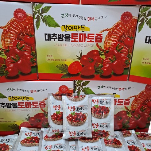 꿀비마켓 당일수확 완숙 찰 토마토 5kg 3kg (못난이) 주스용, 대과 5kg, 1개 토마토상품권 9 (과일천국1번지) 대추 방울토마토 즙
