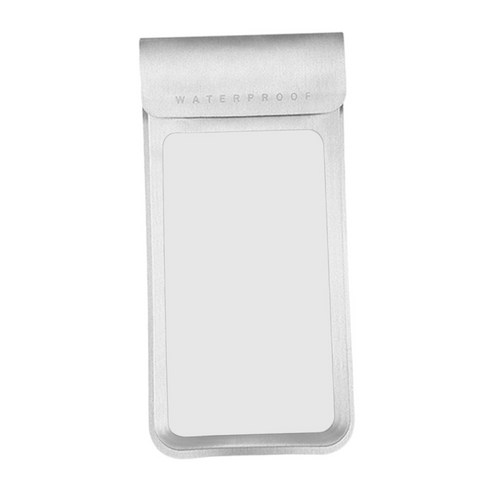 방수 전화 케이스 30m 플로팅 드라이 파우치 백 커버 홀더 터치 스크린, 실버 L, 28.8x11cm, PVC PU