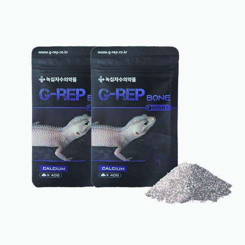 녹십자 지렙 야행성 칼슘제 G-REP D3 0% 미포함, 2개, 40g