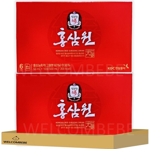 [웰꼼베베] 정관장 홍삼원 1000ml 세트 (총 20포), 500ml, 2개