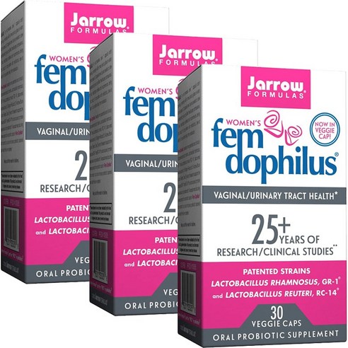 Jarrow Formulas 우먼스 펨 도피러스 유산균 캡슐, 30개입, 3개