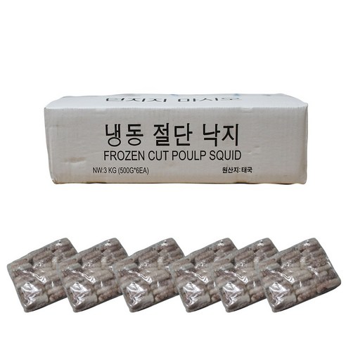 손질낙지 L사이즈 500g 태국산 간편하게 손질된 냉동 제일 큰 사이즈 절단 낙지, 1개 목포낙지택배 Best Top5