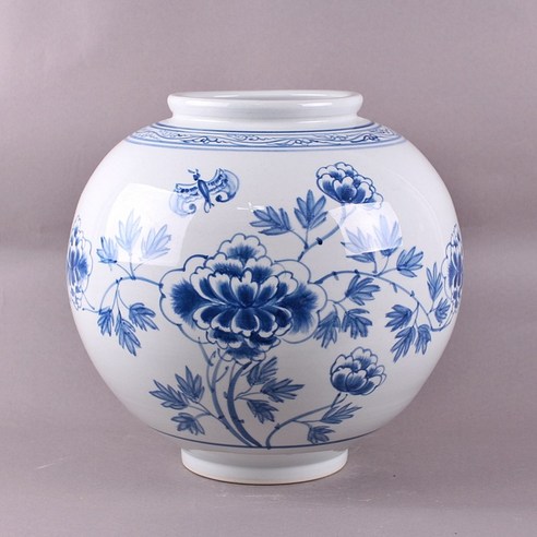 고귀한 아름다움이 피어나는 공간, 핸드메이드 청화 목단 단지