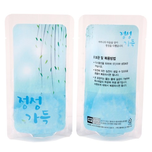 한약봉지/정성가득(화성) 파우치100매/스탠딩파우치, 1개