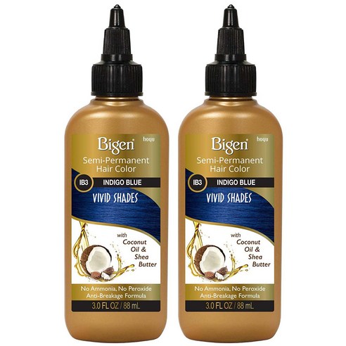 비겐 반영구 헤어 컬러 88ml, Ib3 Indigo Blue, 2개