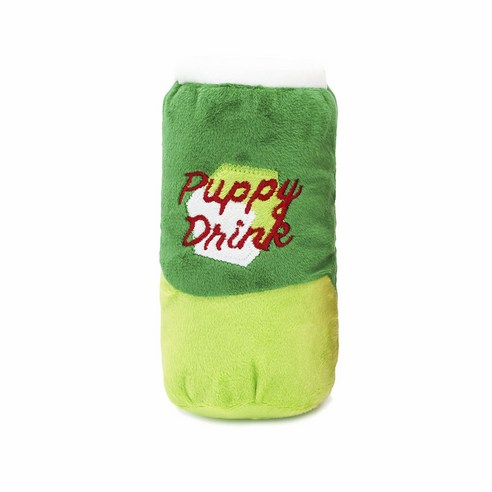 Hugsmart 퍼지 프렌즈 바크 소다 강아지용 봉제장난감, 1개, Doggie Dry