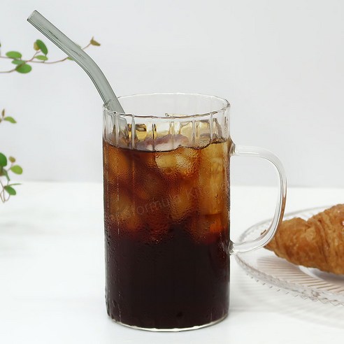오셔링 링클 홈카페 내열유리컵 플리츠컵, 오셔링 머그500ml, 4개