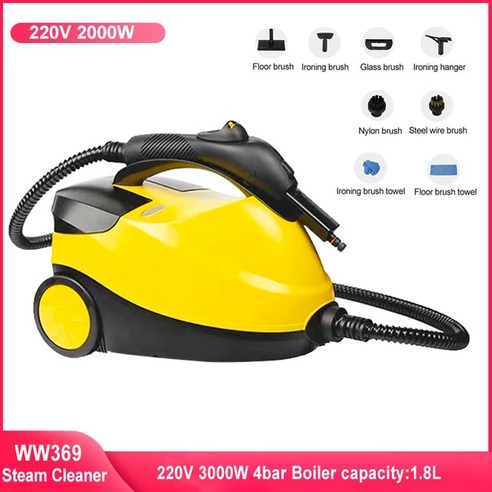 고압 고온 스팀 청소기 핸디 에어컨 주방 후드 자동차 살균기 220 V 2000W, 220V 2000W, CHINA_EU | 220-240V, 220V 2000W